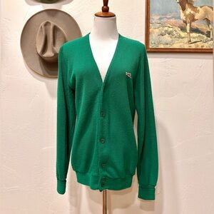 Vintage Sears Green Dragon Cardigan